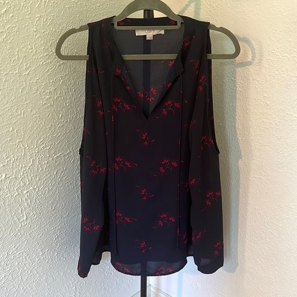 Loft Cold Shoulder Blouse - Picture 1 of 4